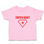 Toddler Clothes Super Baby Hero Shield with Diamond Shape Along with Star Inside