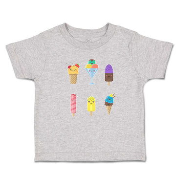 Toddler Clothes Various Frozen Icecream Flavor Summer and Sweet Menu Concept