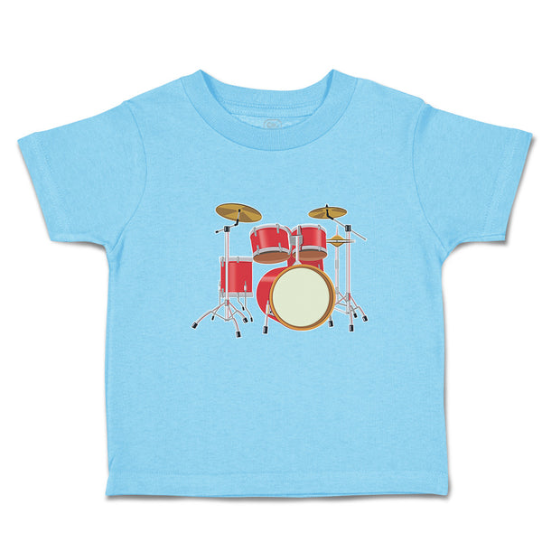 Cute Toddler Clothes Orchestra Musical Instruments Drums Toddler Shirt Cotton