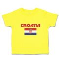 Cute Toddler Clothes Flag of Croatia Usa Toddler Shirt Baby Clothes Cotton