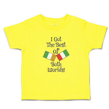 Cute Toddler Clothes I Got The Best of Both Worlds! Countries National Flags