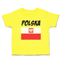 Cute Toddler Clothes Flag of Poland Polska United States Toddler Shirt Cotton