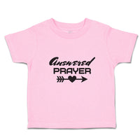 Toddler Girl Clothes Answered Prayer with Black Arrow and Heart in The Middle