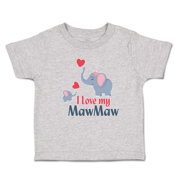 I Love My Mawmaw Elephants Love Towards Her Child with Hearts