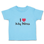 Toddler Clothes I Love My Nina Toddler Shirt Baby Clothes Cotton