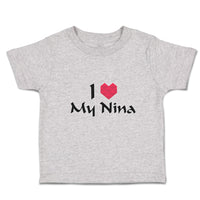 Toddler Clothes I Love My Nina Toddler Shirt Baby Clothes Cotton