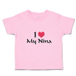 Toddler Clothes I Love My Nina Toddler Shirt Baby Clothes Cotton