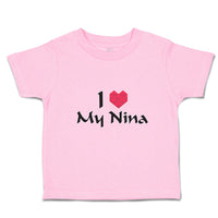 Toddler Clothes I Love My Nina Toddler Shirt Baby Clothes Cotton