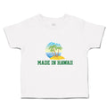 Cute Toddler Clothes Made in Hawaii with Tropical Beach Background Toddler Shirt