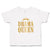 Toddler Girl Clothes Drama Queen with Golden Crown Toddler Shirt Cotton