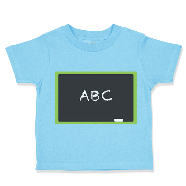 Toddler Clothes Blackboard Abc Teacher School Education Toddler Shirt Cotton