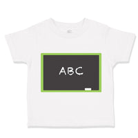 Toddler Clothes Blackboard Abc Teacher School Education Toddler Shirt Cotton