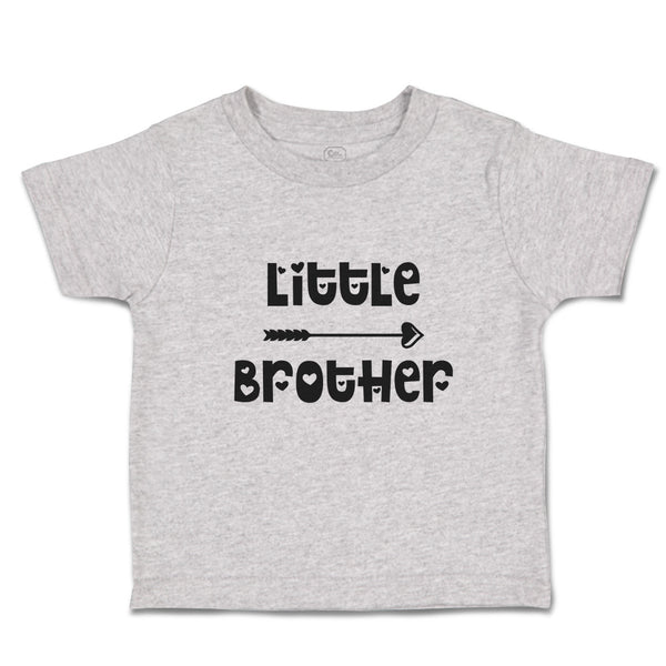 Cute Toddler Clothes Little Brother with Love Arrow Heart Pointed Toddler Shirt