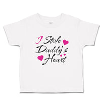 Toddler Clothes I Stole Daddy's Heart Toddler Shirt Baby Clothes Cotton