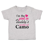 Toddler Clothes I'M The Pink in My Daddy's World of Camo Toddler Shirt Cotton