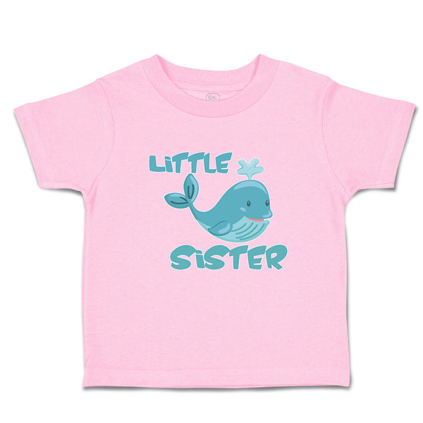 Toddler Girl Clothes Little Sister and An Cute Dolphin Toddler Shirt Cotton