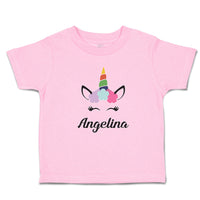 Toddler Girl Clothes Angelina Your Name Cute Unicorn Toddler Shirt Cotton