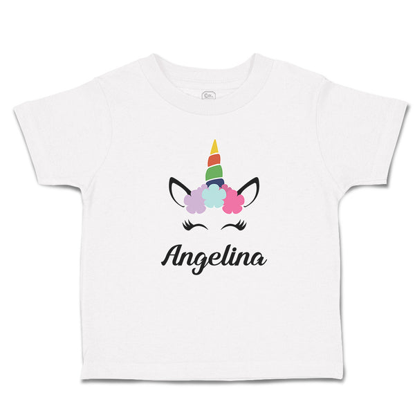 Angelina Your Name Cute Unicorn