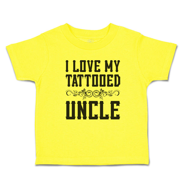 Cute Toddler Clothes I Love My Tattooed Uncle Toddler Shirt Baby Clothes Cotton