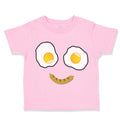 Toddler Clothes Egg and Bacon Face Toddler Shirt Baby Clothes Cotton