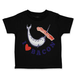 Toddler Clothes I Love Bacon Toddler Shirt Baby Clothes Cotton