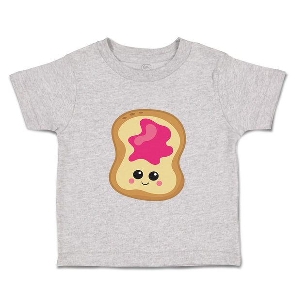 Toddler Clothes Jelly Toast Food and Beverages Bread Toddler Shirt Cotton