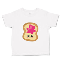 Toddler Clothes Jelly Toast Food and Beverages Bread Toddler Shirt Cotton