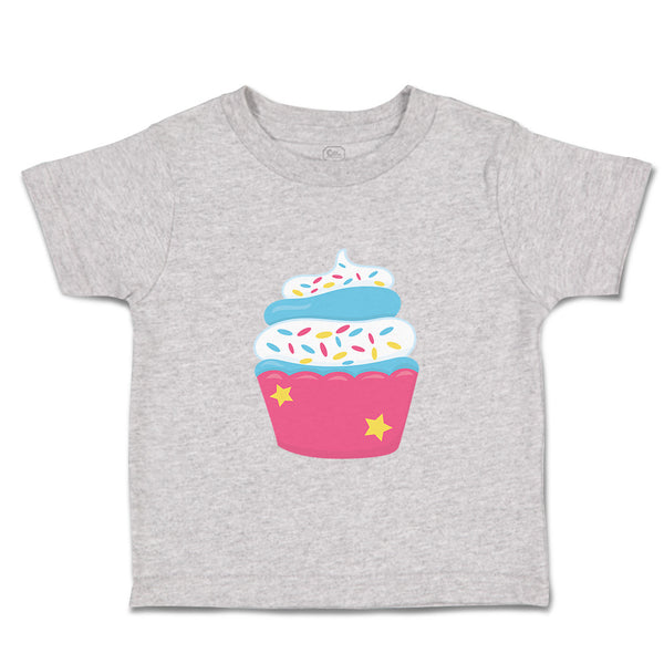 Toddler Clothes Blue Dark Pink Cupcake Food and Beverages Cupcakes Toddler Shirt