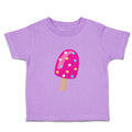 Toddler Clothes Dark Pink Sparkles Popsicle Food and Beverages Desserts Cotton