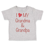 Toddler Clothes I Love My Grandma and Grandpa Grandfather Toddler Shirt Cotton