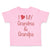 Toddler Clothes I Love My Grandma and Grandpa Grandfather Toddler Shirt Cotton