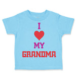 Toddler Clothes I Heart My Grandma Love Grandmother Grandma Toddler Shirt Cotton