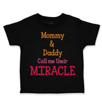 Toddler Clothes Mommy and Daddy's Little Miracle Toddler Shirt Cotton