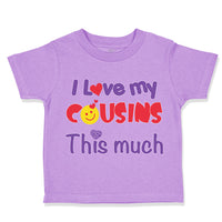 Toddler Clothes I Love My Cousins This Much Pregnancy Announcement Toddler Shirt