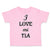 Toddler Clothes I Love Mi Tia Aunt Toddler Shirt Baby Clothes Cotton