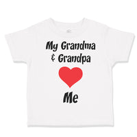 Toddler Clothes My Grandma and My Grandpa Love Me Grandparents Toddler Shirt