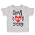 Toddler Clothes I Heart My Daddy Love Dad Father's Day B Toddler Shirt Cotton