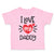 Toddler Clothes I Heart My Daddy Love Dad Father's Day B Toddler Shirt Cotton