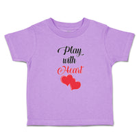 Toddler Clothes Play with Heart Toddler Shirt Baby Clothes Cotton