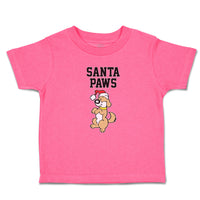 Toddler Girl Clothes Santa Paws Toddler Shirt Baby Clothes Cotton