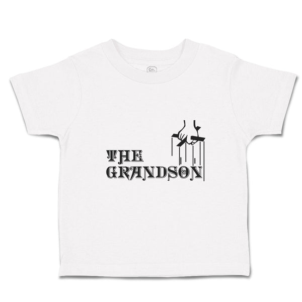 Cute Toddler Clothes The Grandson with Cross on Hand Holding Toddler Shirt