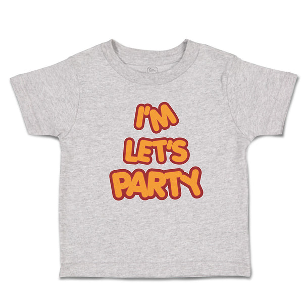 Toddler Clothes I'M Let's Party Toddler Shirt Baby Clothes Cotton