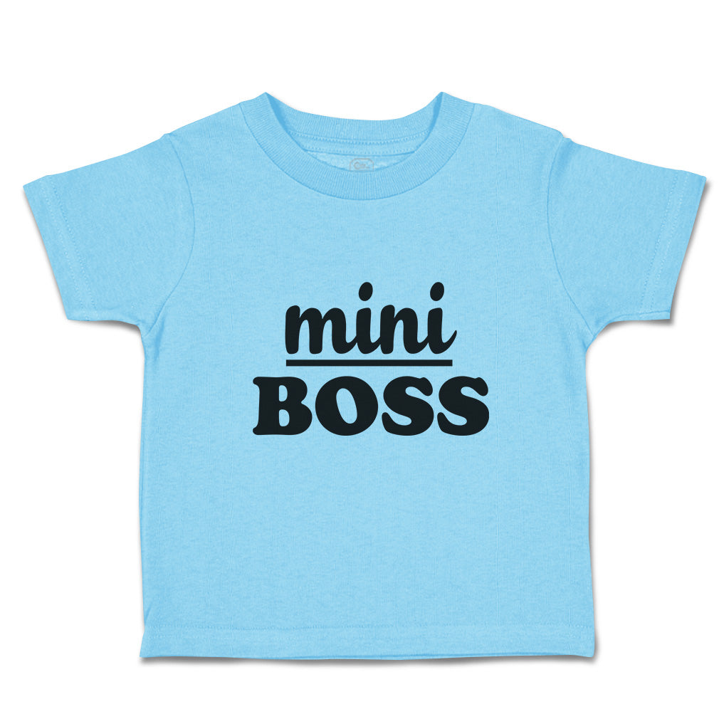 mini boss toddler shirt