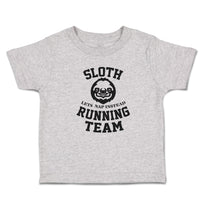 Toddler Clothes Sloth Lets Nap Instead Running Team Toddler Shirt Cotton