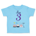 Toddler Clothes I'M 3 Pigs 3 Year Old Third Birthday Toddler Shirt Cotton