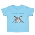 Toddler Clothes Future Drummer Drum Set Future Profession Toddler Shirt Cotton