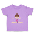 Toddler Girl Clothes Gymnastic Purple Suit Brown Sports Gymnastics Toddler Shirt