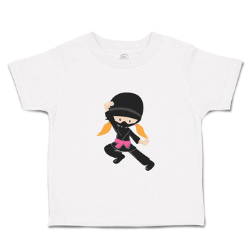 Toddler Girl Clothes Ninja Girl Pose 4 Red Girly Others Toddler Shirt Cotton