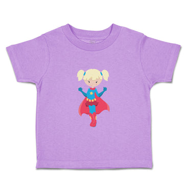 Toddler Girl Clothes Super Girl Blue Red Costume Blonde Characters Heroes Cotton