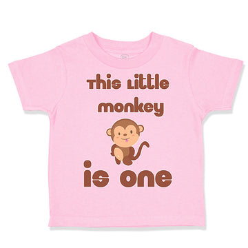 Toddler Clothes This Little Monkey Is 1 Birthday First Birthday Funny Cotton